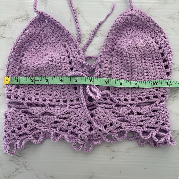 HANDMADE CROCHET halter TOP - Picture 5 of 6